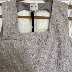 Reiss grey dress with stunning delicate detail